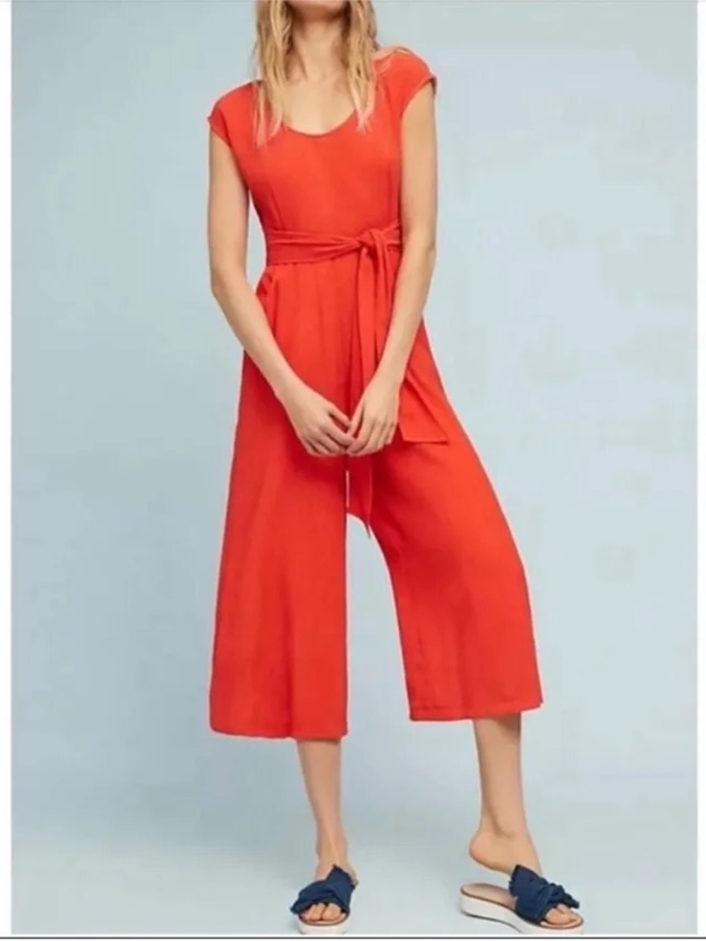 Anthropologie Abbey jumpsuit in Orange Size 6